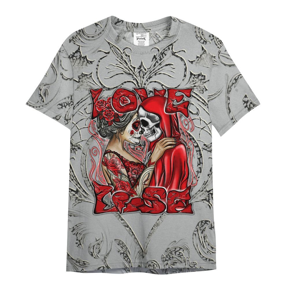 Shirt To Match Cement Grey 3s - Loves Lose Gothic All Over Print