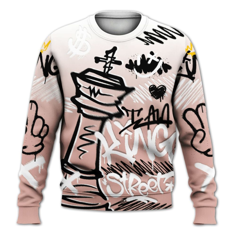 Sweatshirt To Match Dunk Low Pink Velvet - Street King Chess Streetwear All Over Print