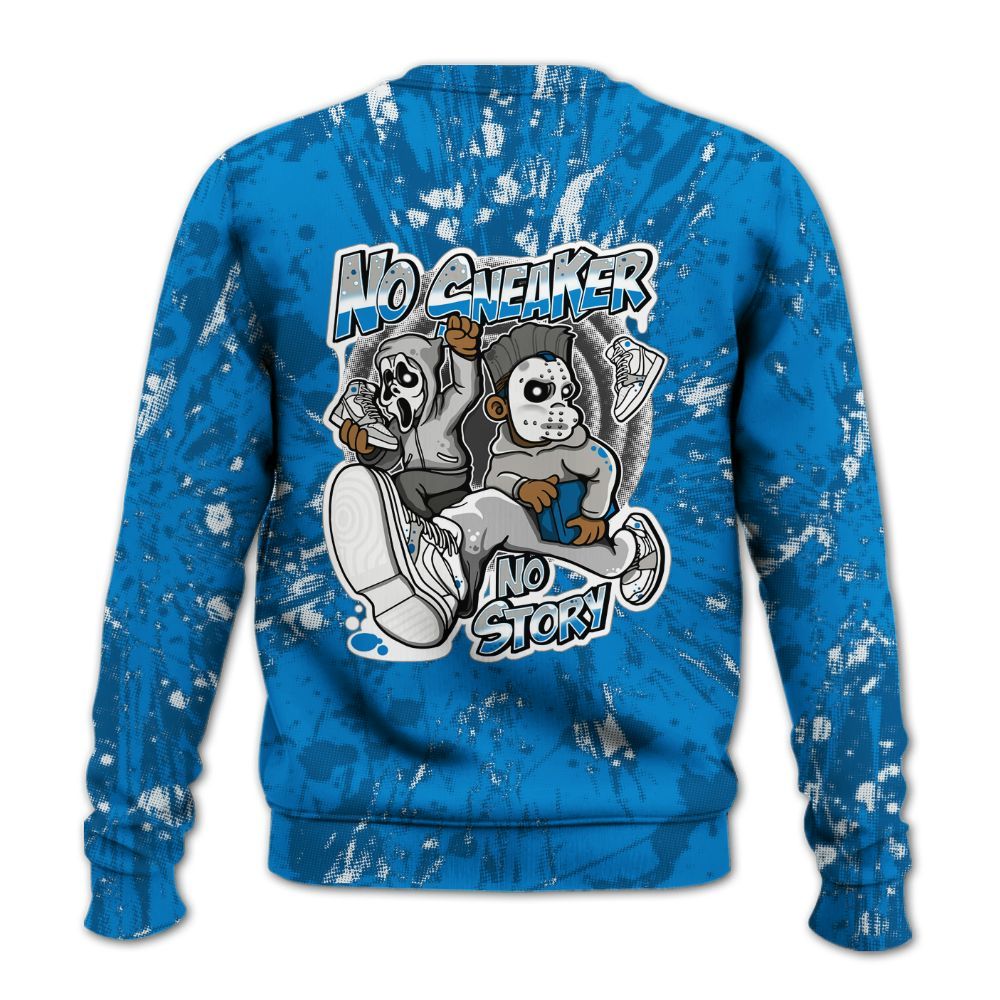 Sweatshirt To Match Military Blue 4s - Sneakers Make Story Graphic Luxury All Over Print