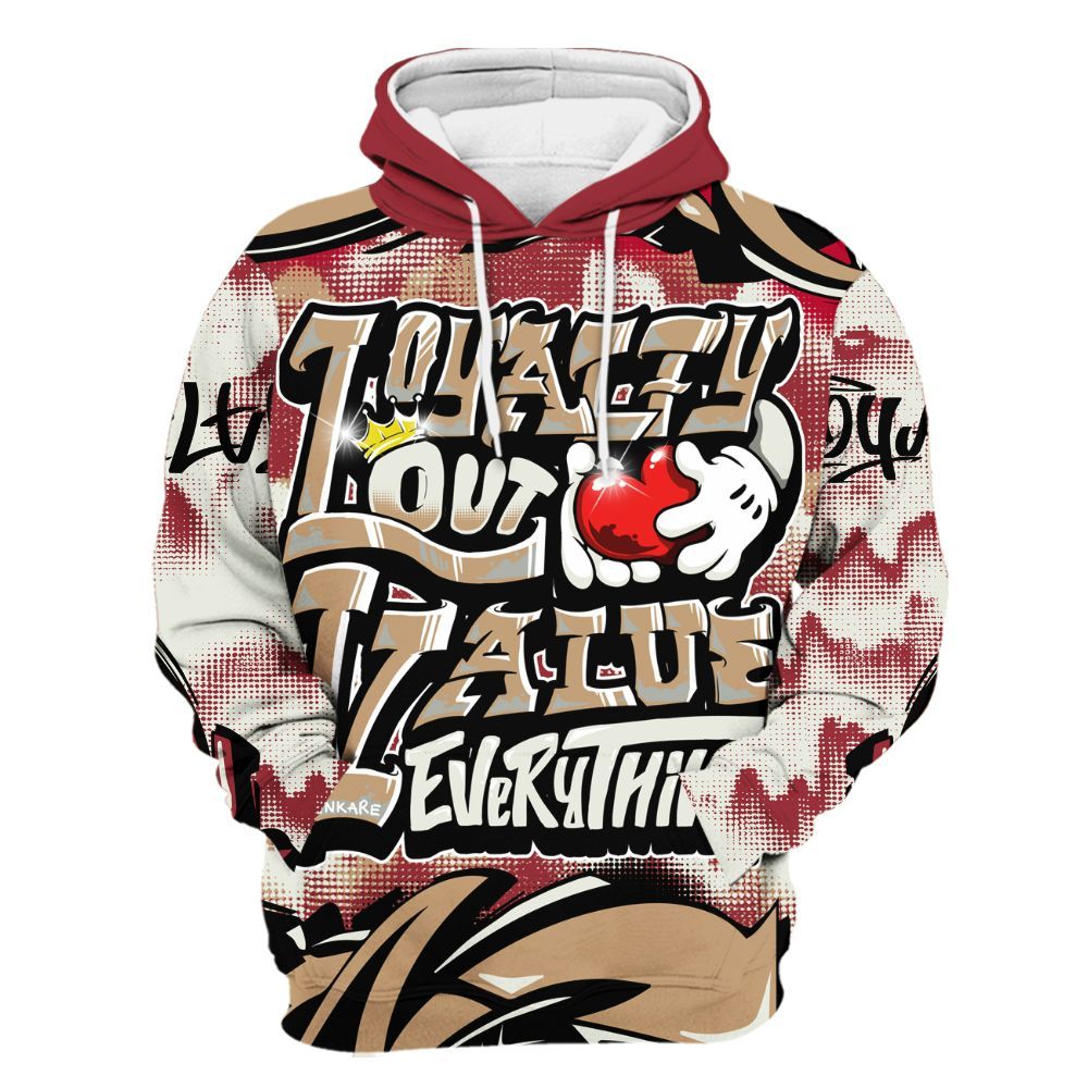Hoodie To Match Chicago 2025 40s Shirt, Loyalty Out Value Graffiti All Over Print