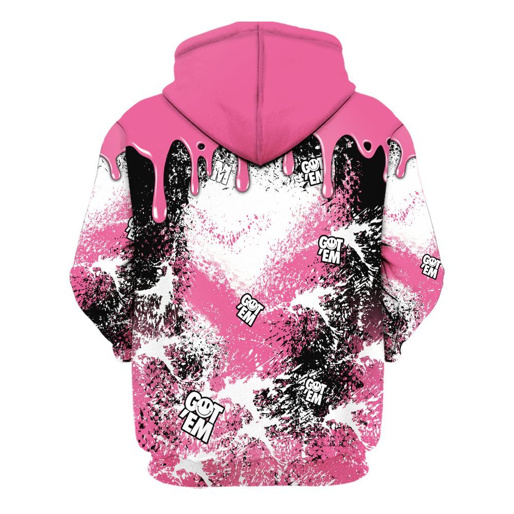 Hoodie To Match Air Max SNDR Hyper Pink - Dripping 23 Drip All Over Print