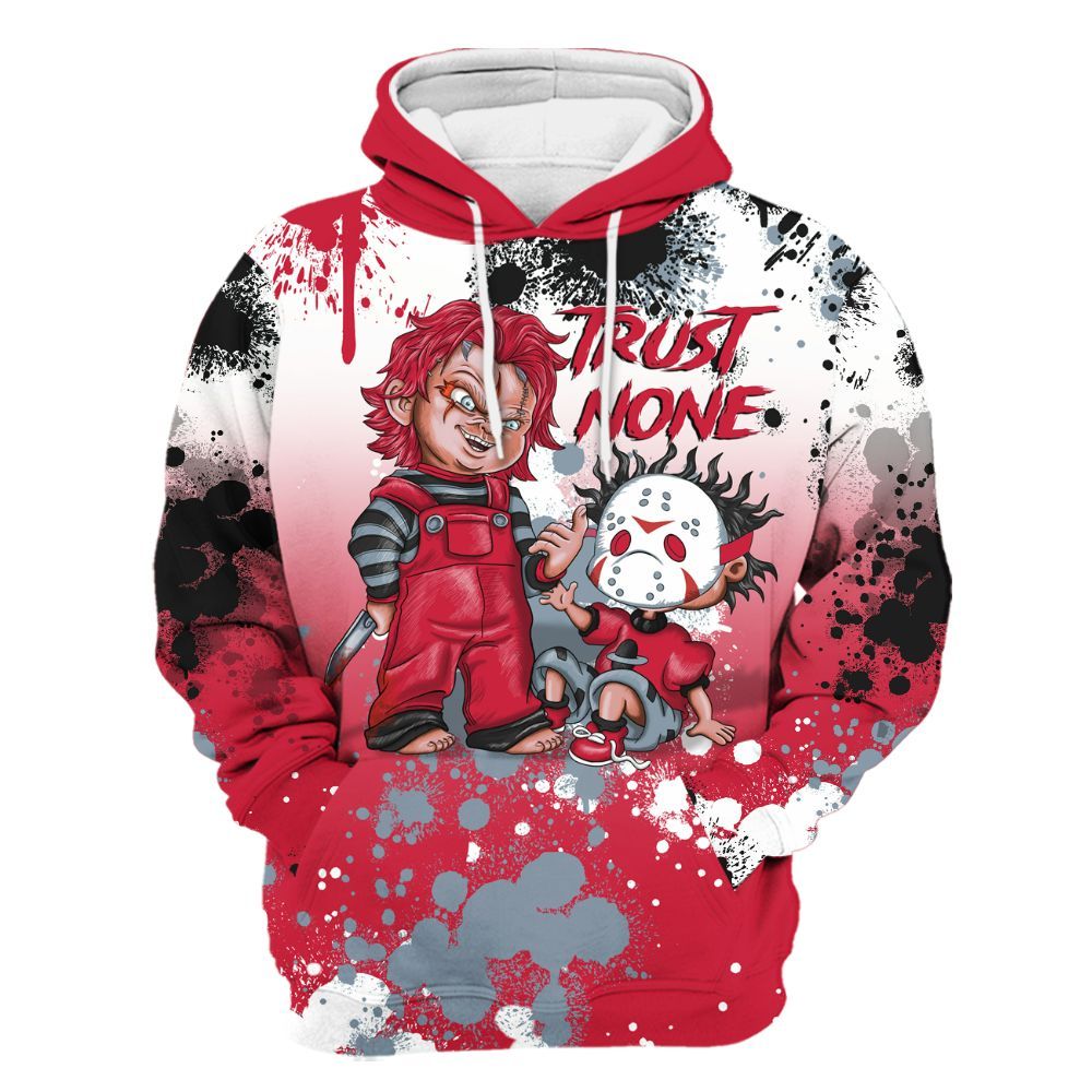 Hoodie To Match Retro Infrared Salesman 6s - Trust No One Scary All Over Print