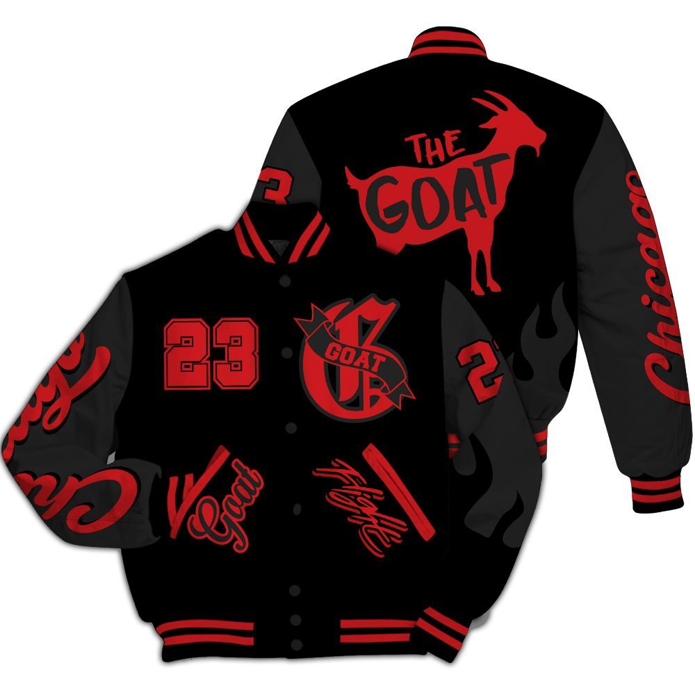 Varsity Jacket To Match Bloodline 12s - The G.O.A.T Streetwear All Over Print