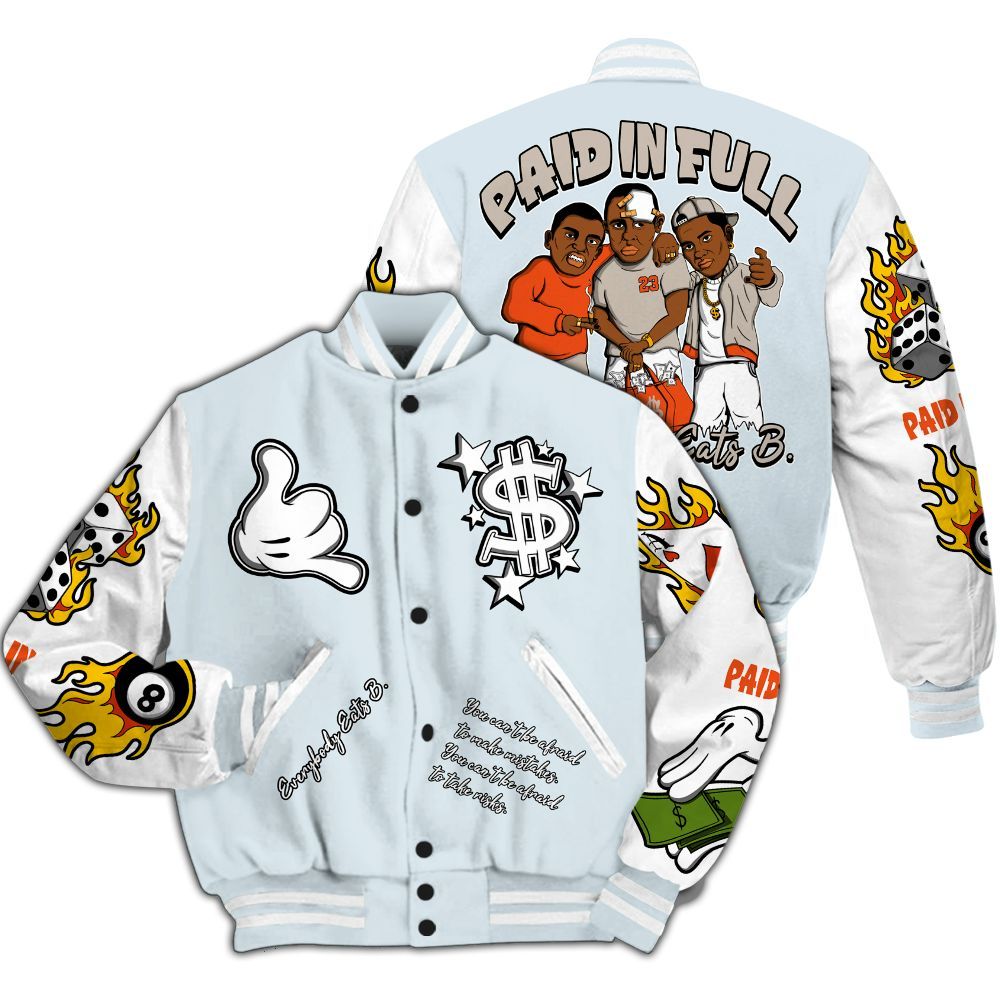 Varsity Jacket To Match High OG Alaska 1s - Everybody Paid In Full Graphic All Over Print