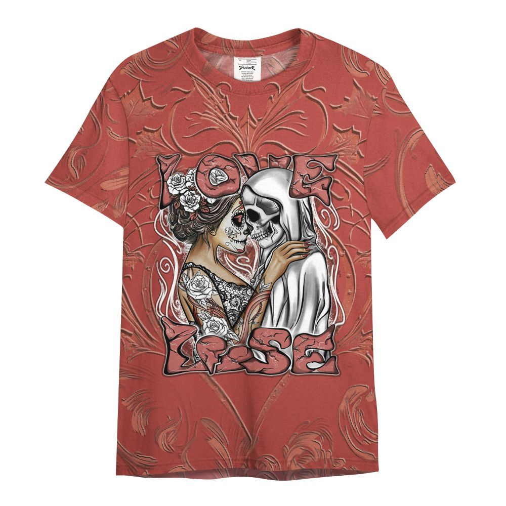 Shirt To Match Dune Red 13s - Loves Lose Gothic All Over Print