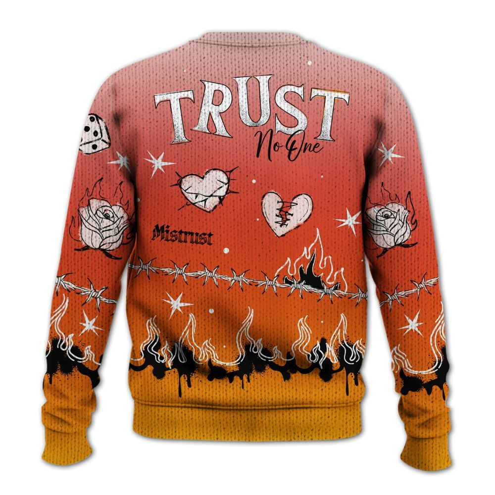 Knitted Sweater To Match Dunk High Candy Corn - Trust No One Snake-Bite Doodle Crayon