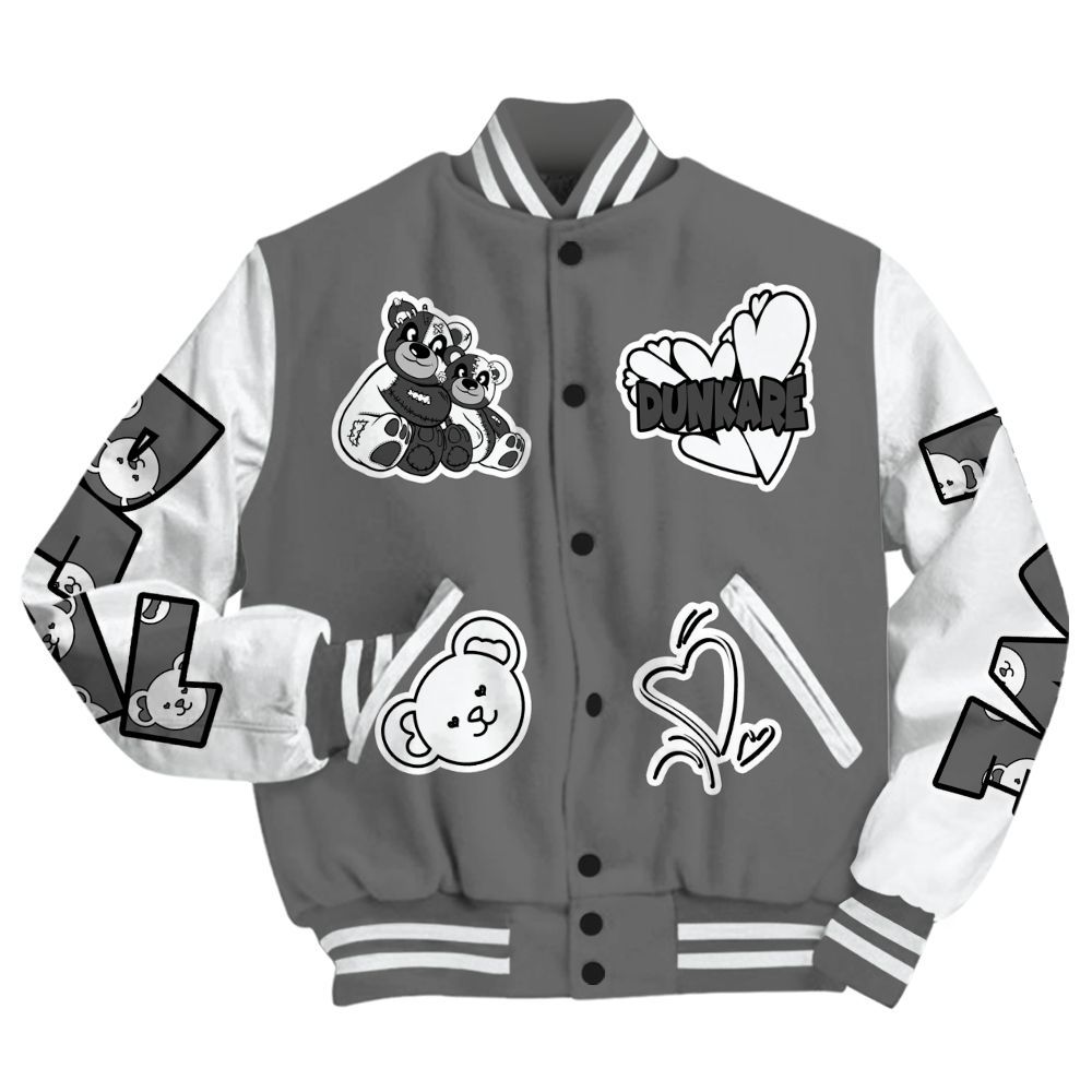 Varsity Jacket To Match Retro Stealth 12s - Sincere Fondness Bear All Over Print