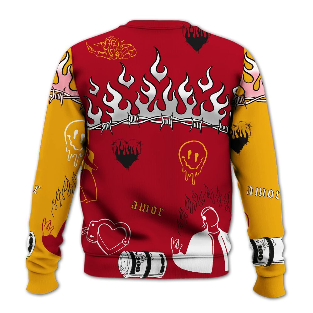 Sweatshirt To Match Cardinal 7s - Snake Trust No One All Over Print