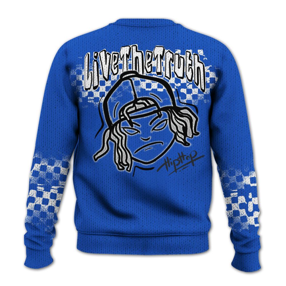 Knitted Sweater To Match Retro Stealth 5s - Feel Life Street Style