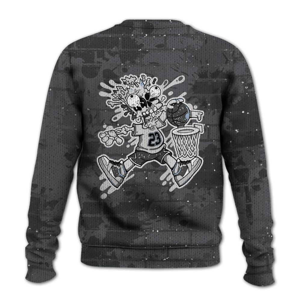 Knitted Sweater To Match Reverse Oreo 6s - 85's Dunks Graphic Halloween