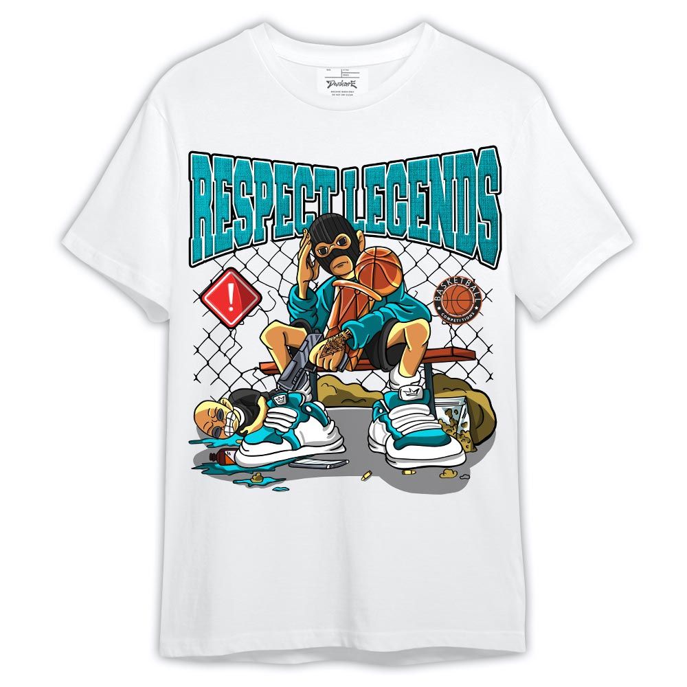 Shirt To Match Oxidized Green 4s - Respect Legends Basketball Shirt Outfit 1005 TCD
