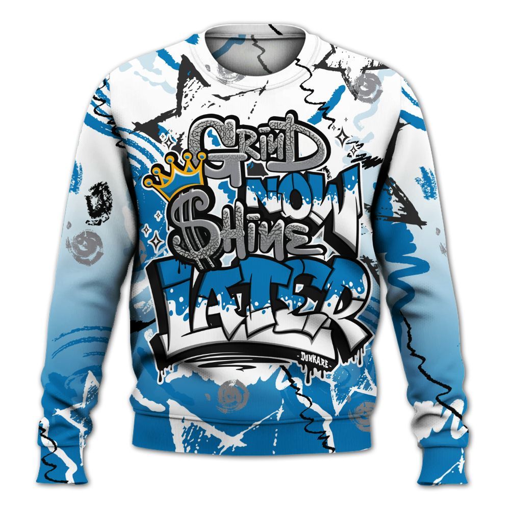 Sweatshirt To Match Wizards 3s - Grind Shine Later Drip All Over Print