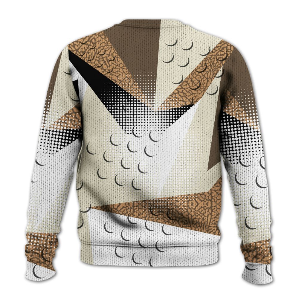 Knitted Sweater To Match Orewood Brown 3s - Poly Custom Name Number 23 5s