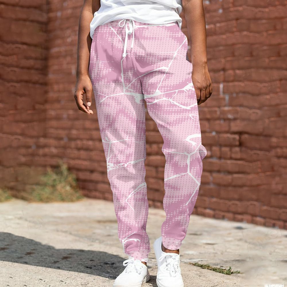Sweatpant To Match Orchid 4s - Crack Graphic All Over Print