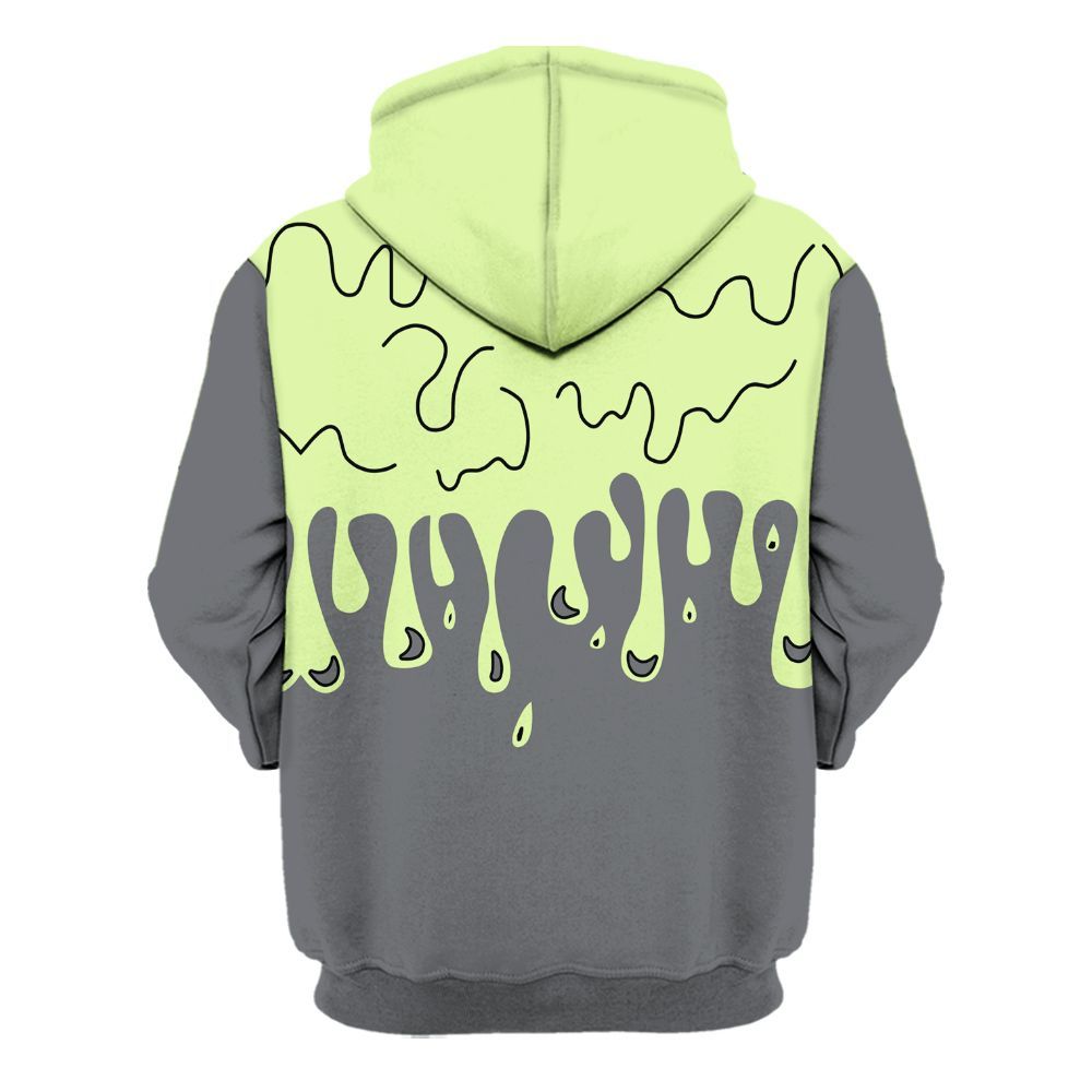 Hoodie To Match Smoke Grey Volt TR 1s - Snake Trust No One Drip All Over Print