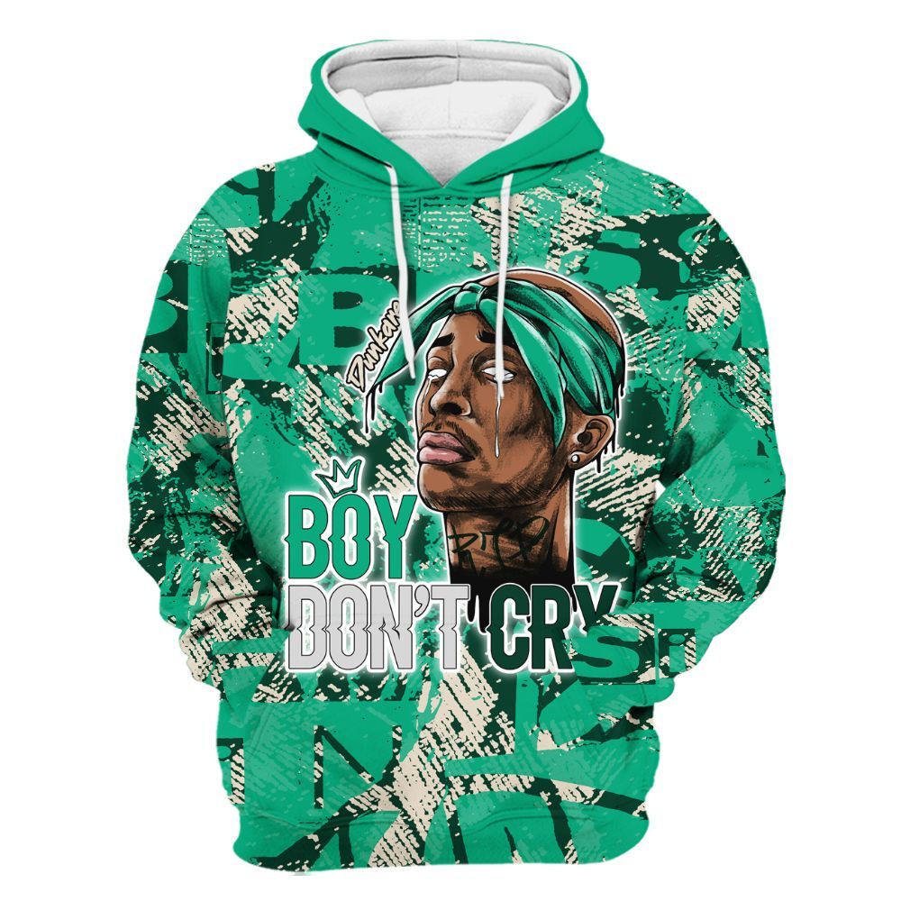 Hoodie To Match Oxidized Green 4s - Boiz Ain't Cry Unique Abstract All Over Print