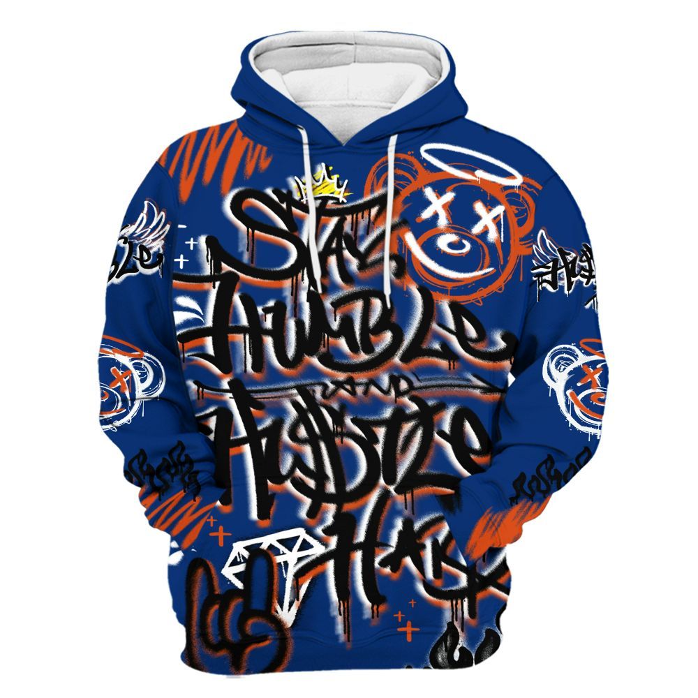 Hoodie To Match Mid Knicks 1s - Humble Drip Streetwear Graffity All Over Print