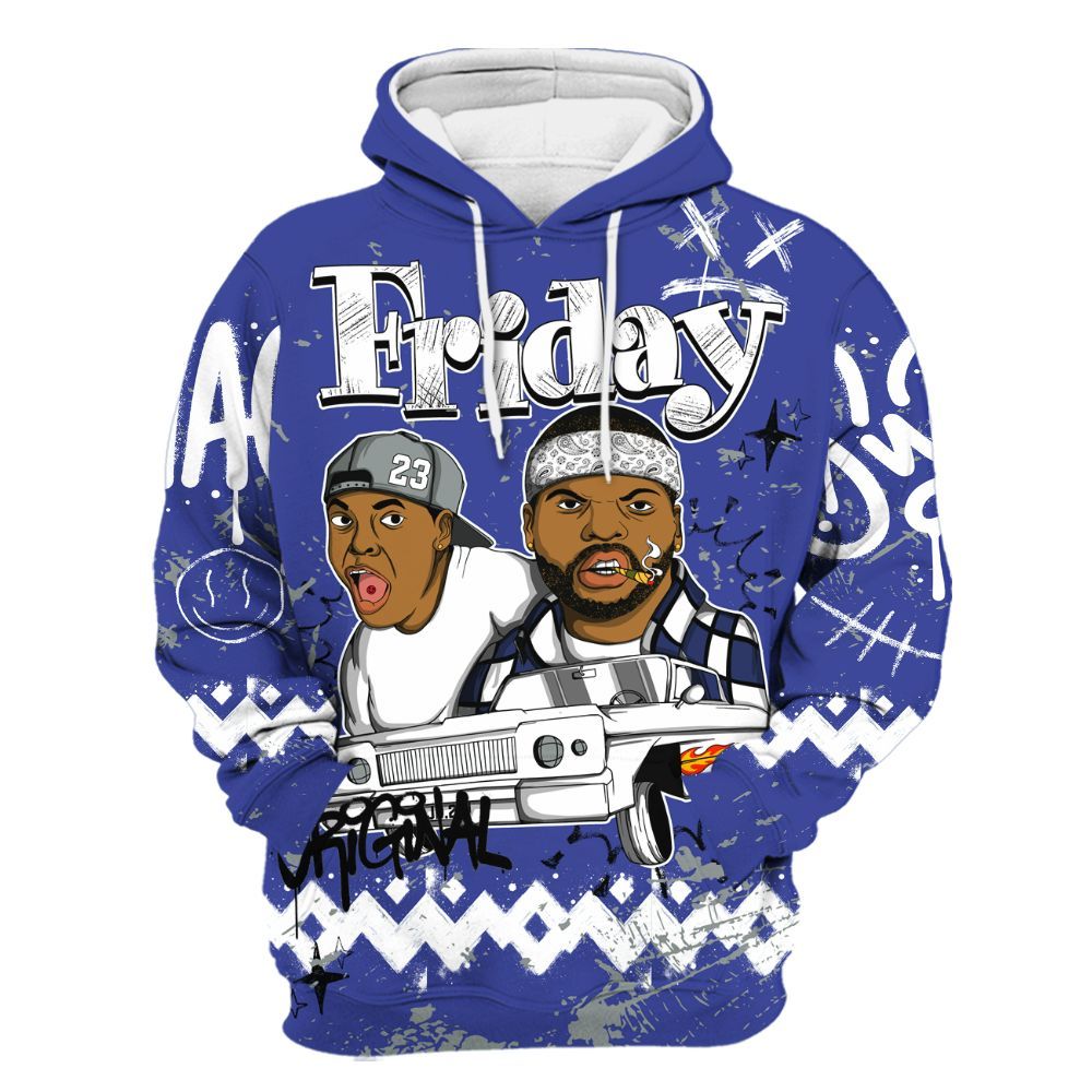 Hoodie To Match Shox TL Royal - Friday Sneaker Crayon All Over Print