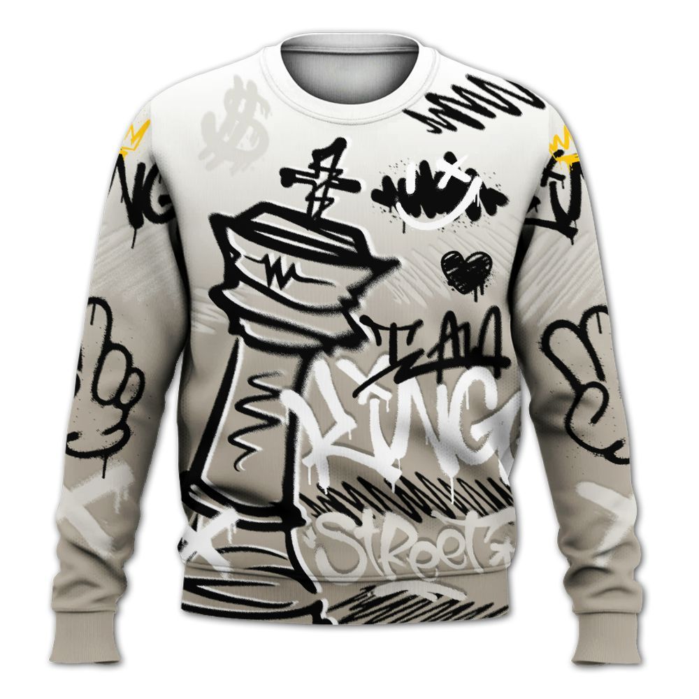Sweatshirt To Match RM Light Bone 4s - Street King Chess Streetwear All Over Print