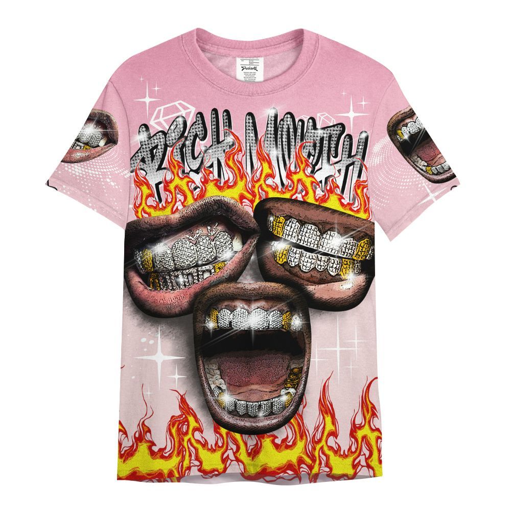 Shirt To Match Dunk Low KD 17 Aunt Pearl - Rich Mouth Fire Rap Retro 90s All Over Print