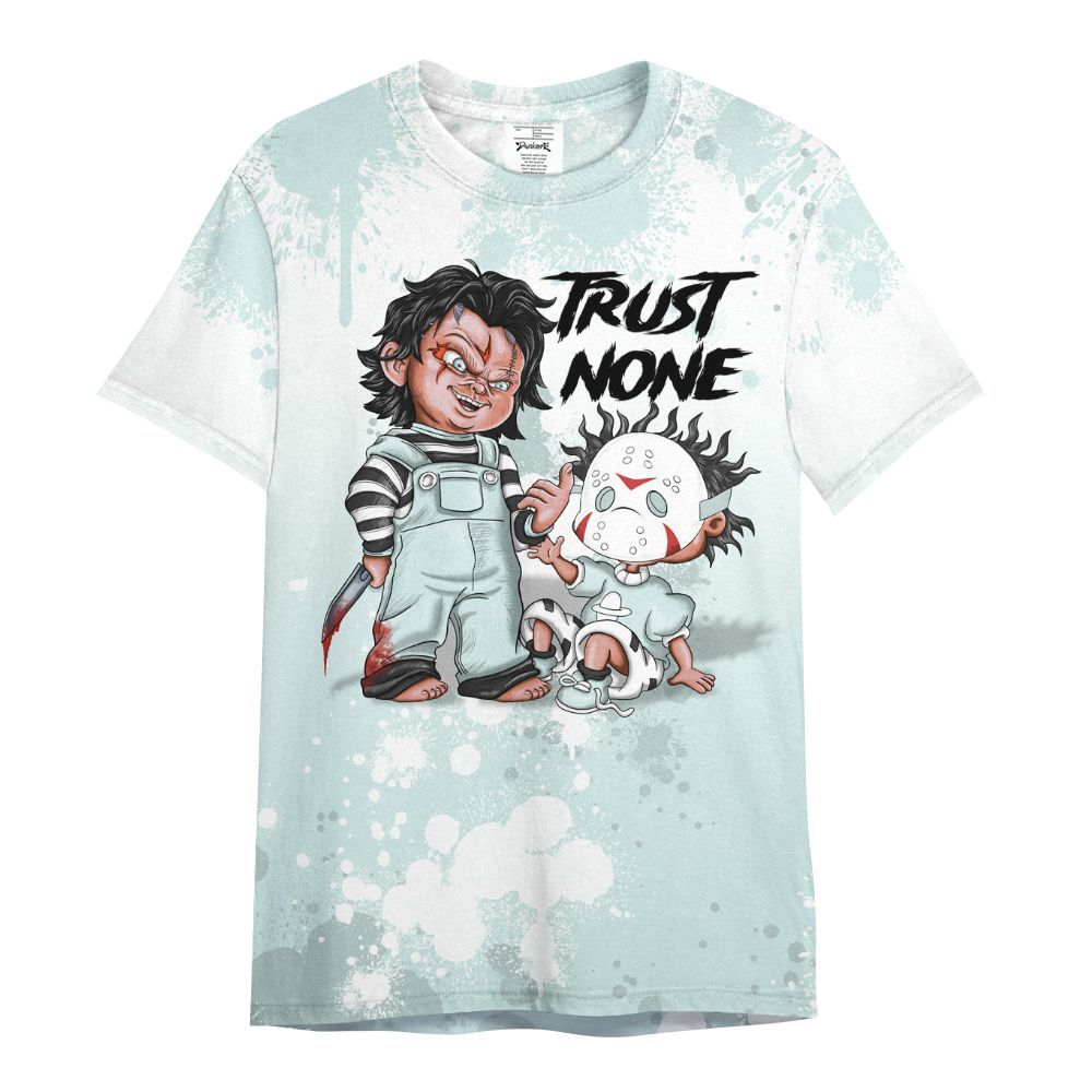 Shirt To Match Low Fiberglass 11s - Trust No One Scary All Over Print