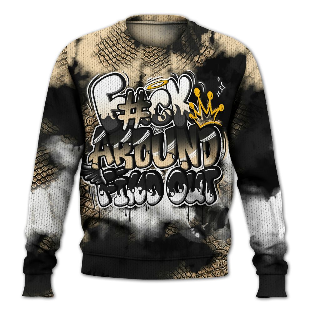 Knitted Sweater To Match Kobe 9 EM Mambacita - Tie Dye FK Around Find Out