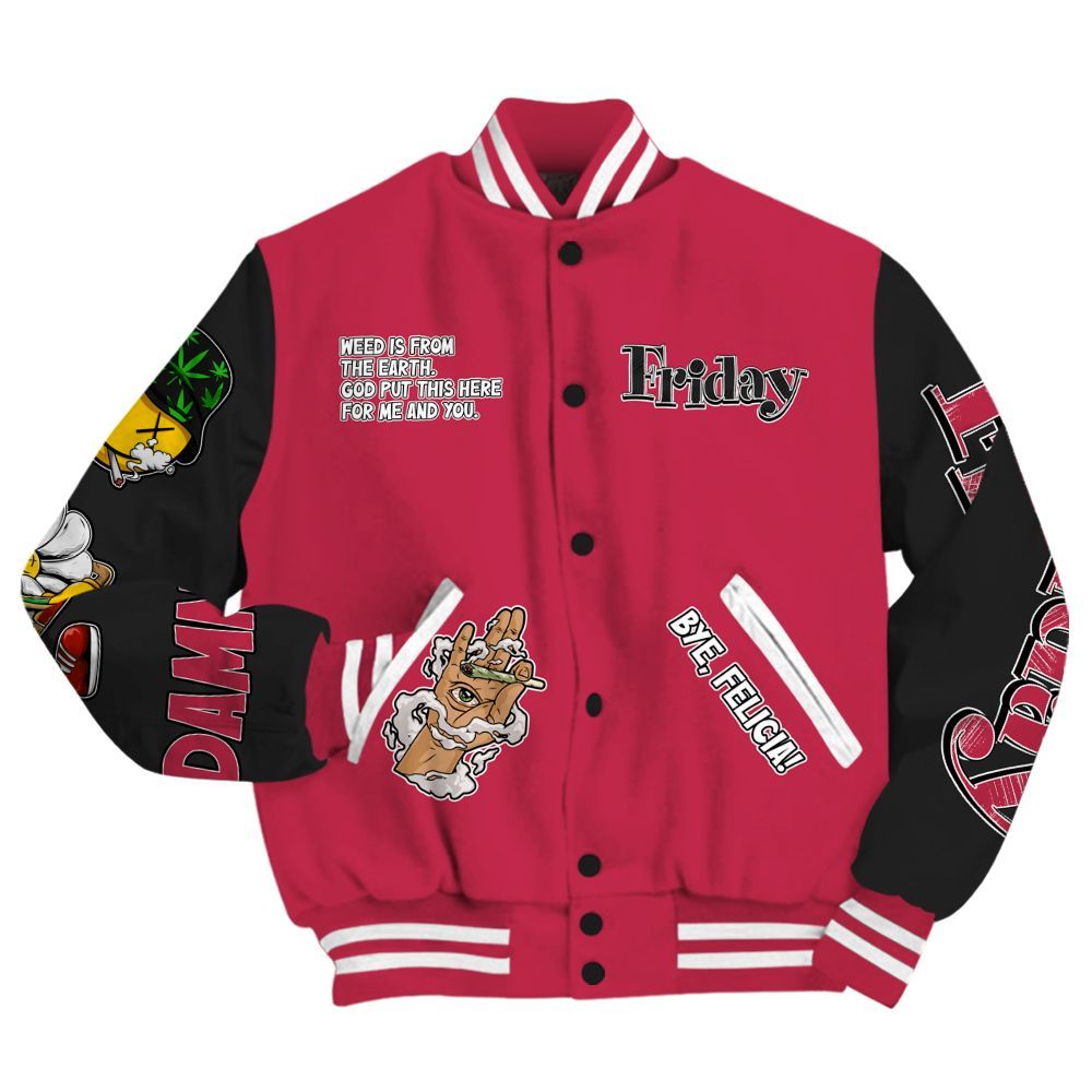 Varsity Jacket To Match Toro Bravo 4s - Friday Sneaker Stress Style All Over Print
