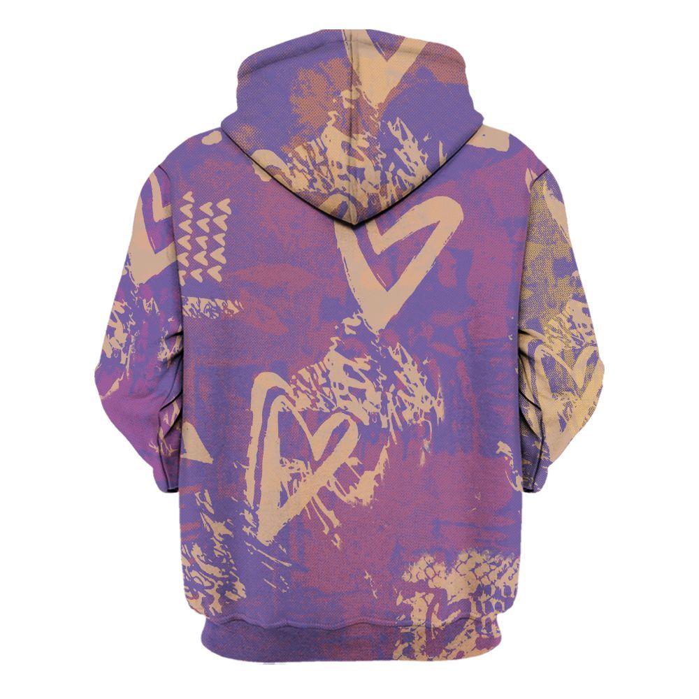 Hoodie To Match Book Sunset 1s - Sneakerz Girlz Heart Grunge All Over Print