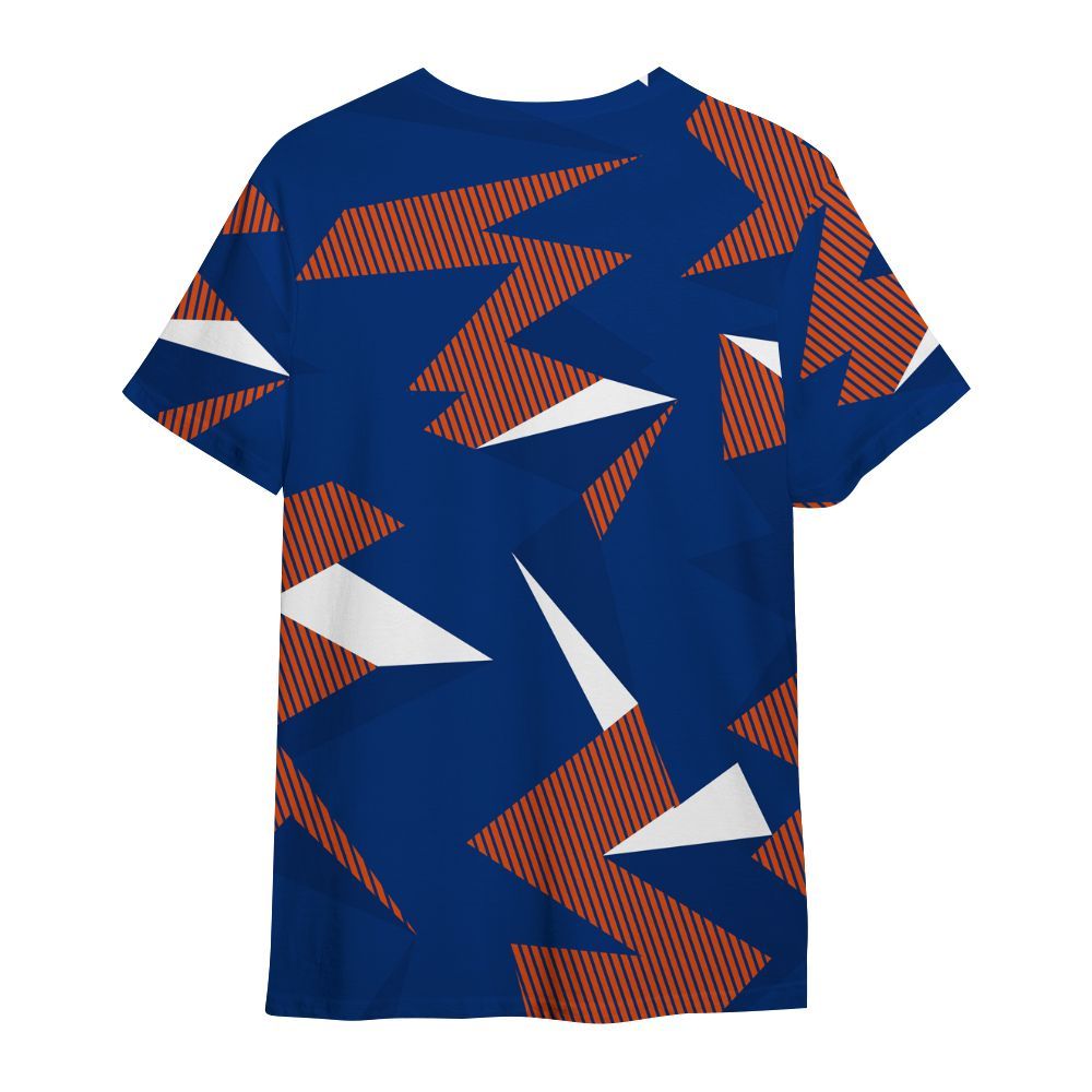 Shirt To Match Mid Knicks 1s - Geometric Camouflage Pattern All Over Print