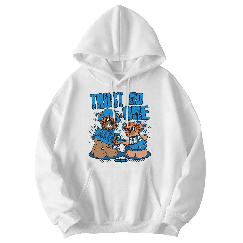 Sweatshirt To Match Military Blue 4s - Trust No One Bear Graphic