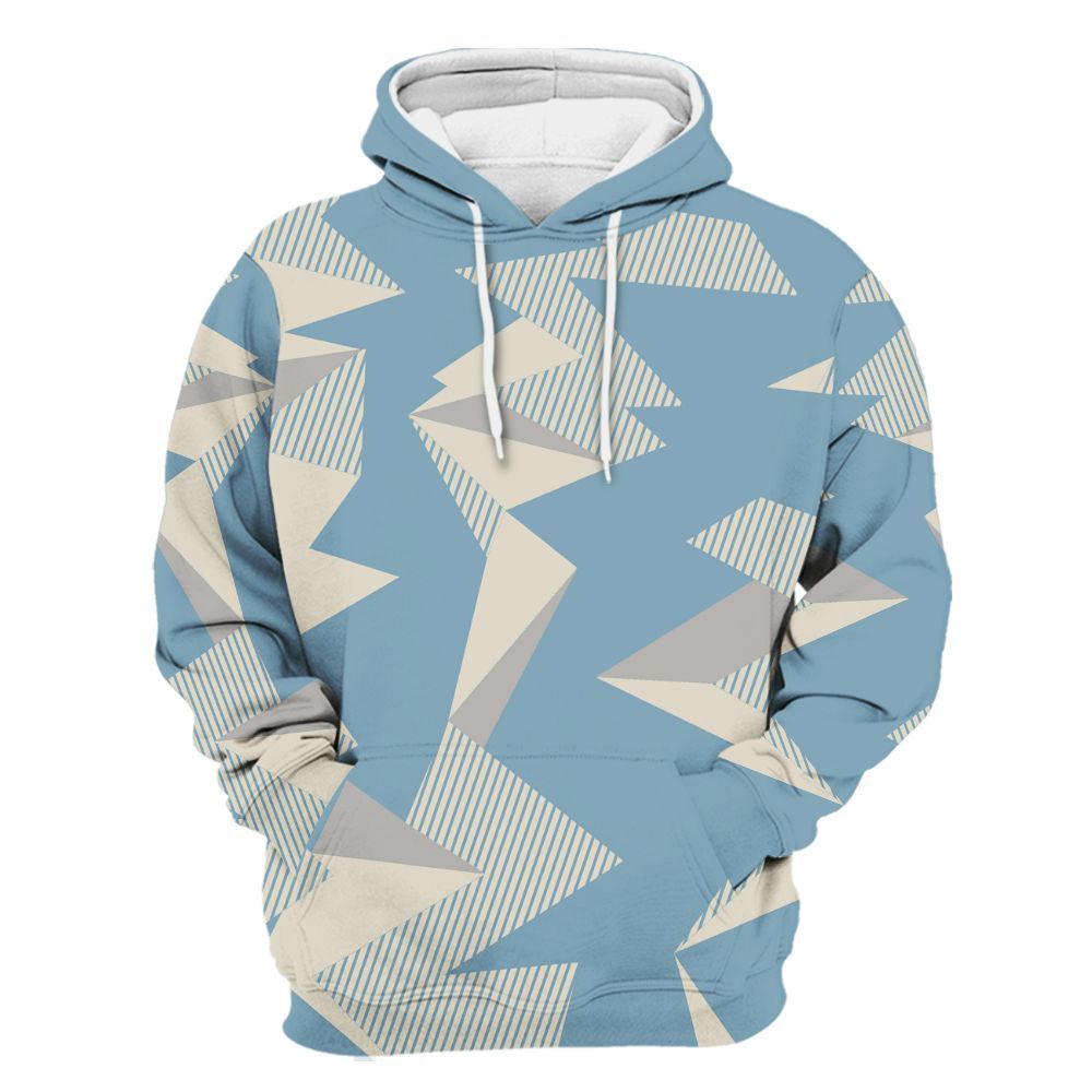 Hoodie To Match Retro SoleFly 13s - Geometric Camouflage Pattern All Over Print