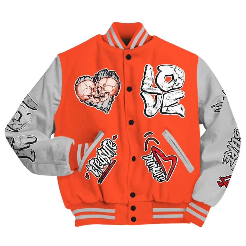 Varsity Jacket To Match Air Max 1 86 Cosmic Clay - Skull Bear All Over Print