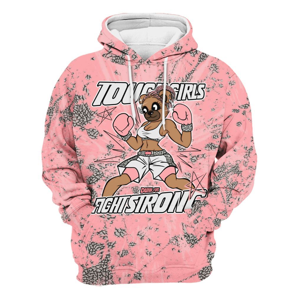 Hoodie To Match Retro Wings 3s - Gritty Girls Bear Luxury All Over Print