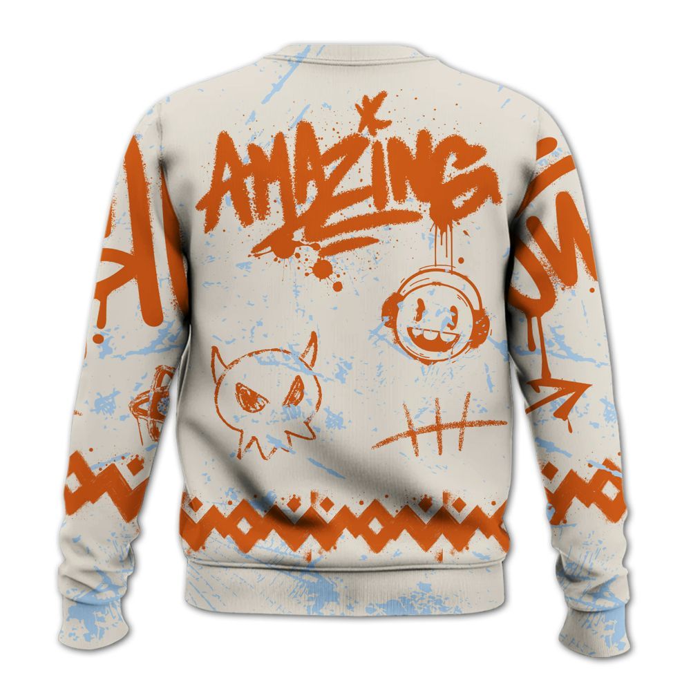 Sweatshirt To Match SE Craft 5s - Friday Sneaker Crayon All Over Print