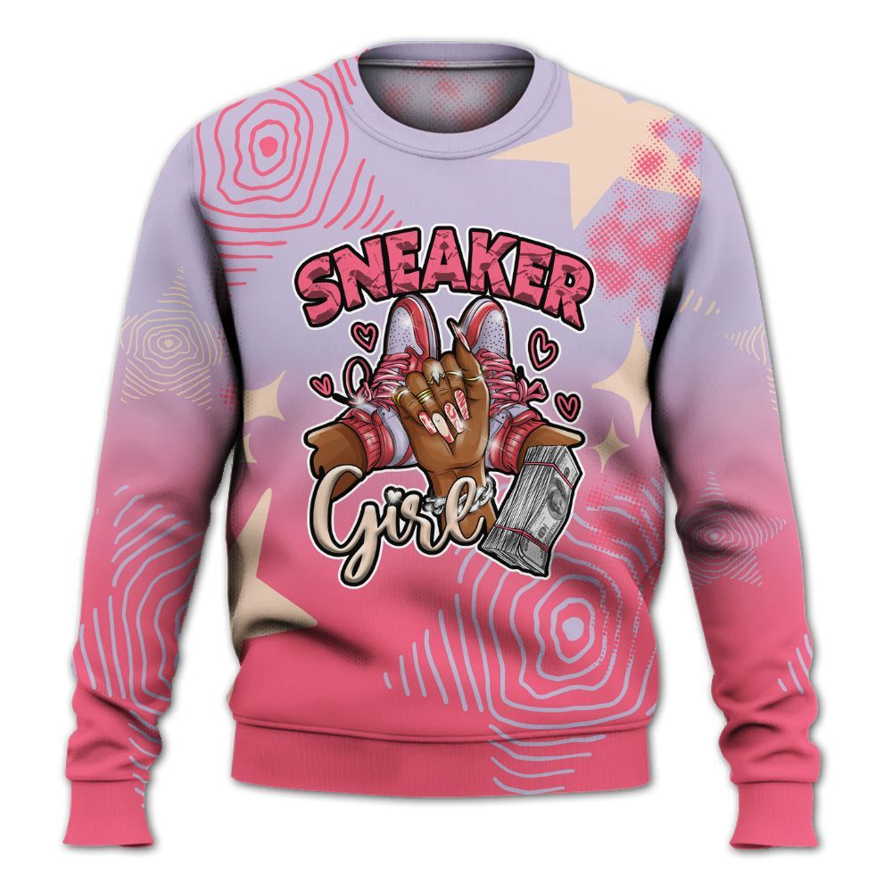 Sweatshirt To Match Peanut Butter Jelly 5s - Sneakerz Girlz Unique Starz All Over Print