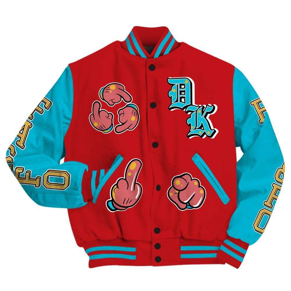 Varsity Jacket To Match Dunk Low Fruity Pebbles - F Around Find Out Graphic All Over Print
