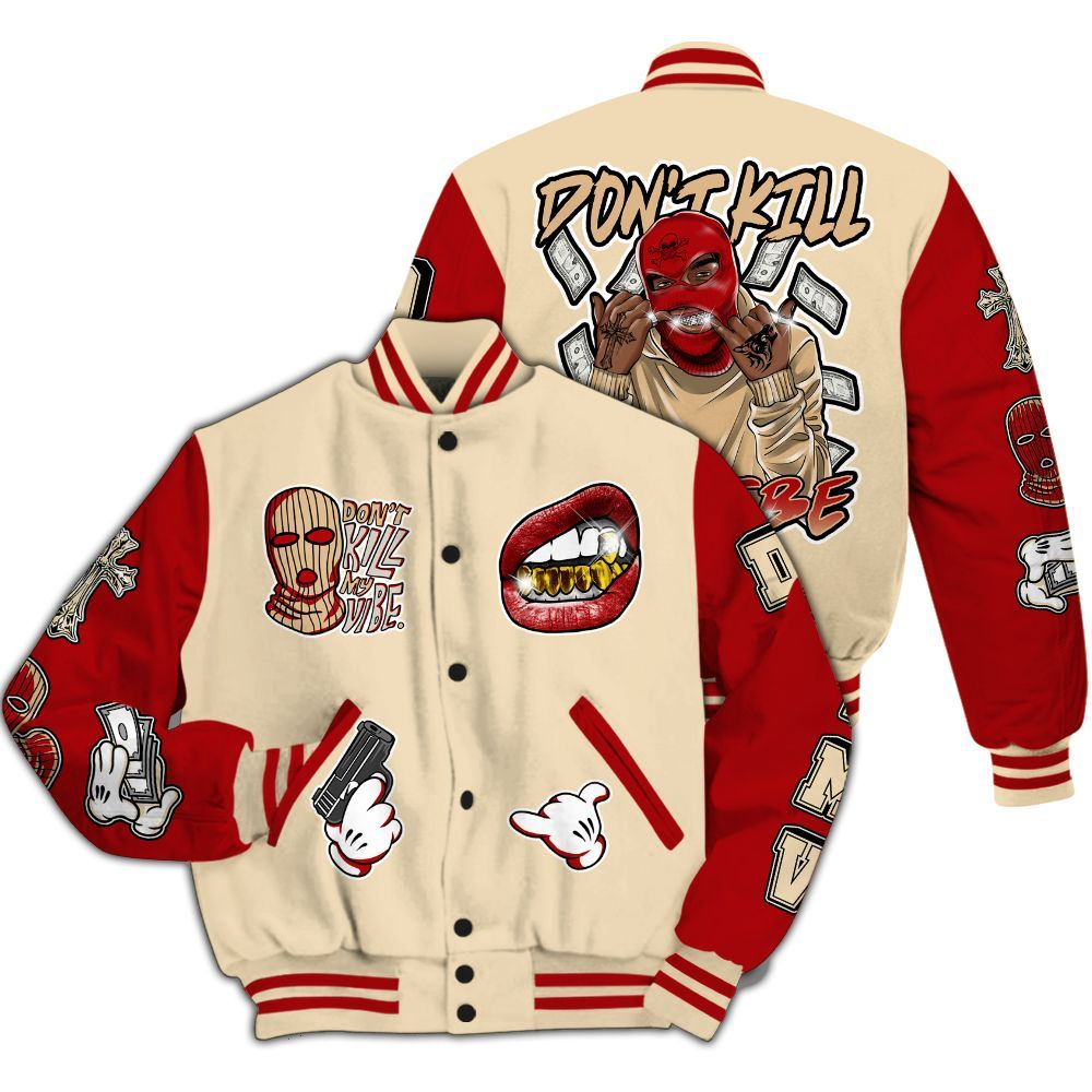 Varsity Jacket To Match Dunk Low Strawberry Waffle - Vibe.Unique All Over Print