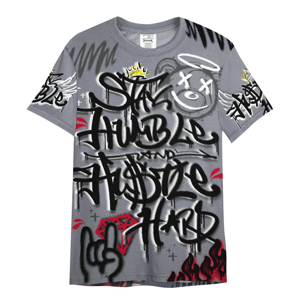 Shirt To Match Retro Black Flint 13s - Humble Drip Streetwear Graffity All Over Print