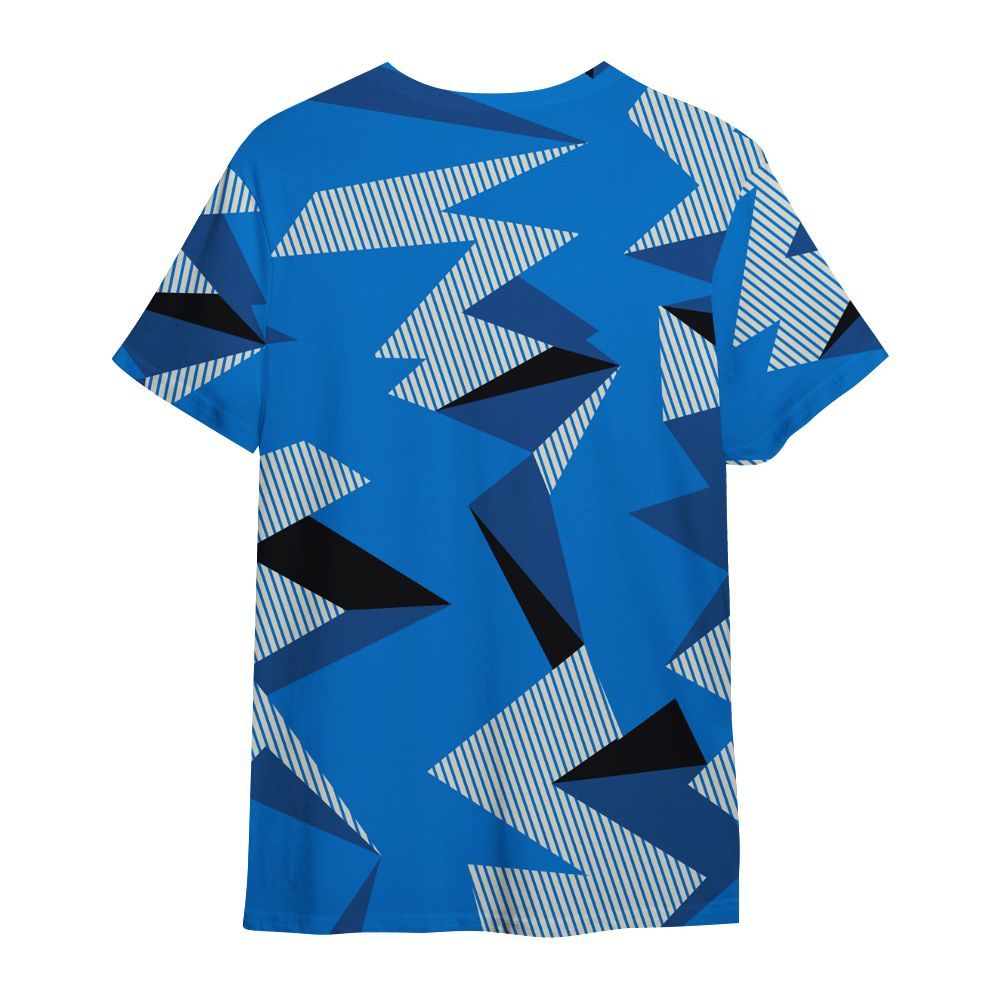 Shirt To Match Blueberry 12s - Geometric Camouflage Pattern All Over Print