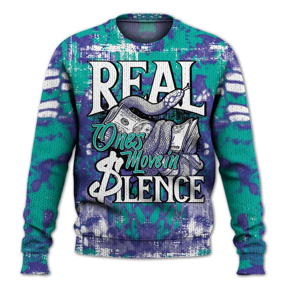 Sweater To Match Retro Grape 5s - Snake Move In Silence Graphic