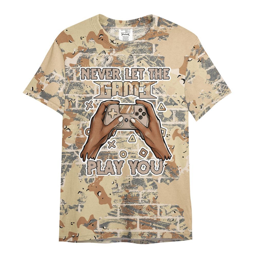Shirt To Match Desert Camo 3s - PlayGame Human Brick All Over Print