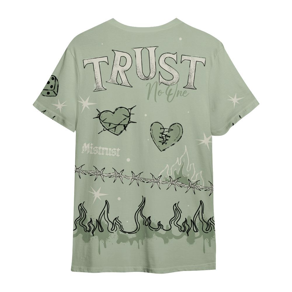 Shirt To Match Seafoam Sail 4s - Trust No One Snake-Bite Doodle Crayon All Over Print