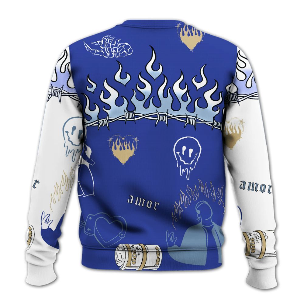 Sweatshirt To Match Air 180 Concord - Snake Trust No One All Over Print