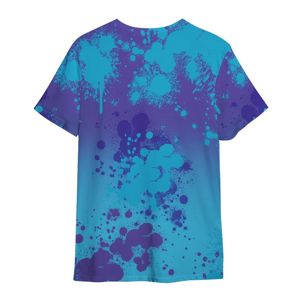 Shirt To Match Retro Aqua 6s - God Blessed Ink Drip All Over Print