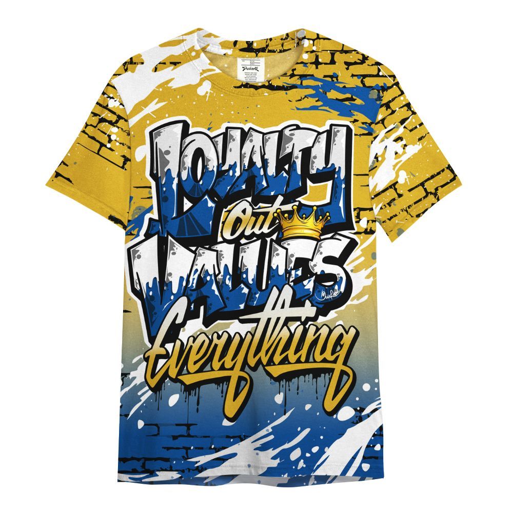 Shirt To Match High Laney 1s - Values Of Loyalty Drip All Over Print