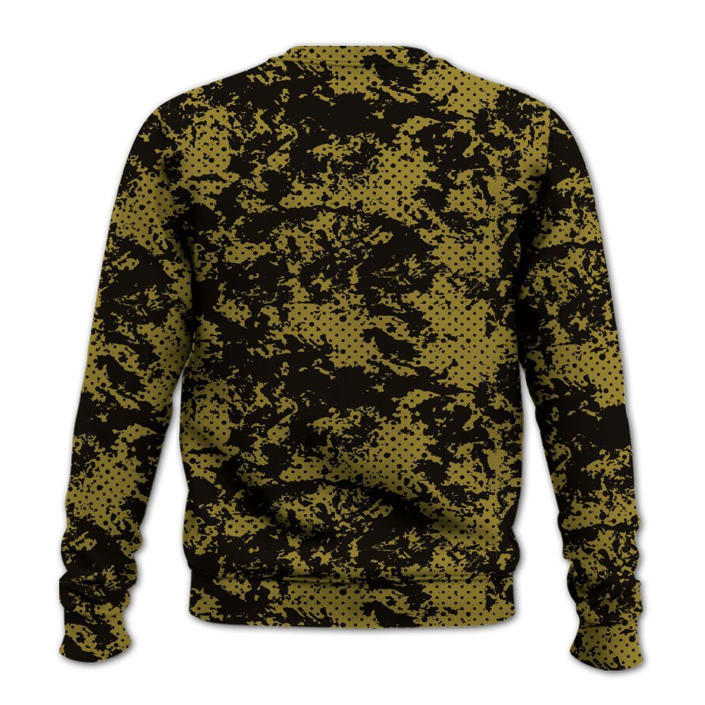 Sweatshirt To Match Air Flightposite Metallic Gold - Show Me The Money Retro All Over Print