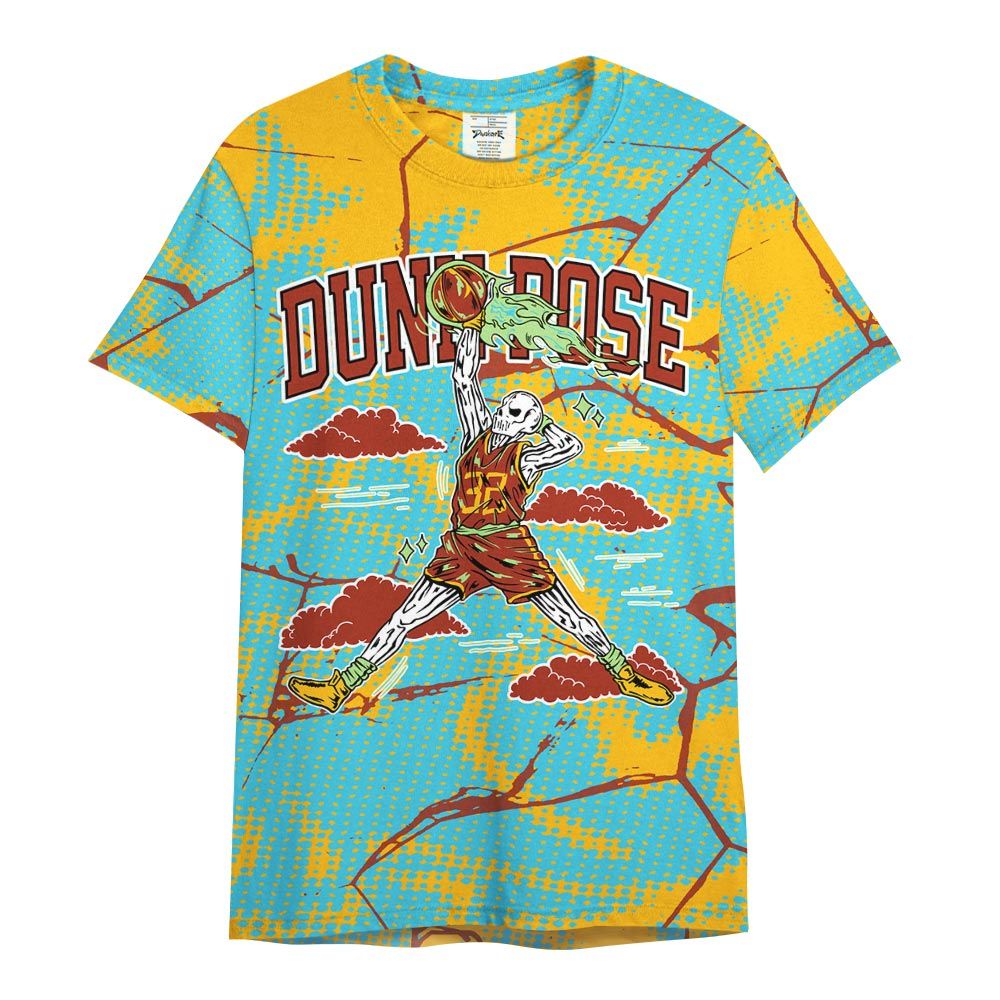 Shirt To Match SB Dunk Di'Orr Greenwood - Pose Skeleton Crack Shirt Unisex