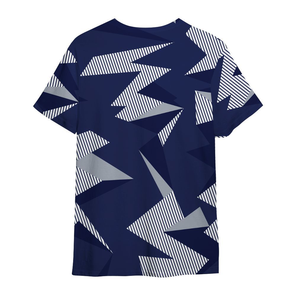 Shirt To Match Midnight Navy 11s - Geometric Camouflage Pattern All Over Print