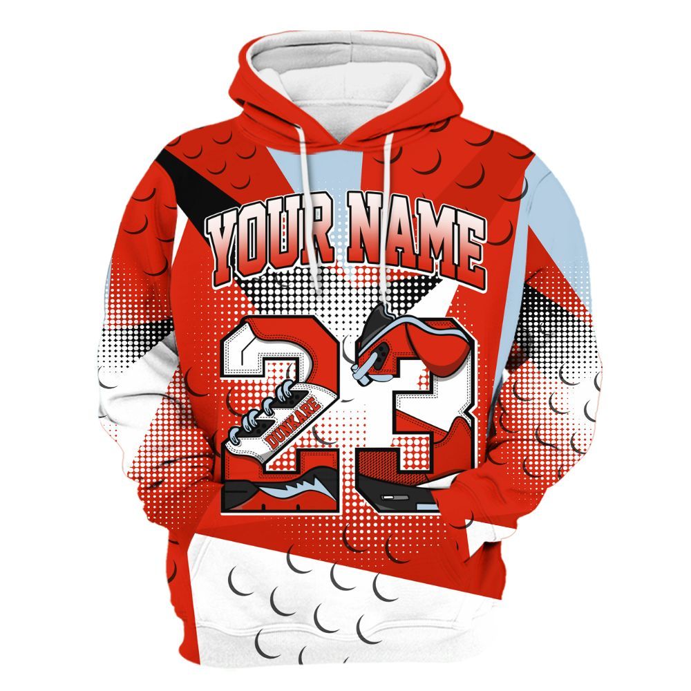 Hoodie To Match Retro Cherry 11s - Poly Custom Name Number 23 5s All Over Print