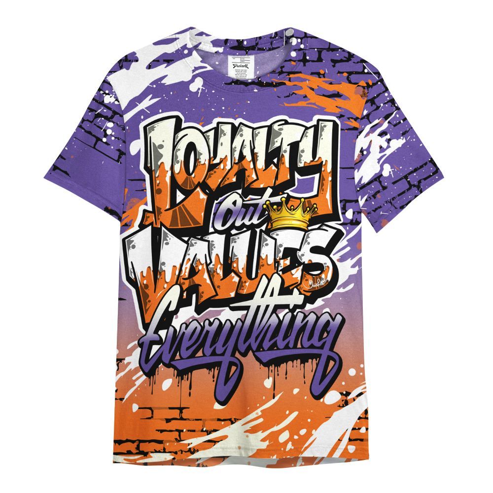 Shirt To Match Air Max Waffle SP Voltage Purple - Values Of Loyalty Drip All Over Print